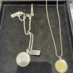 Stainless steel Aztec Calendar pendant and chain