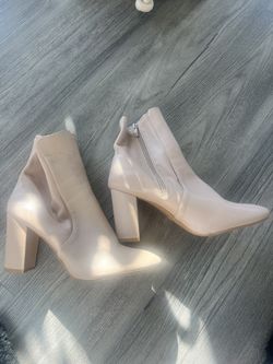 Cream Ankle Boots 