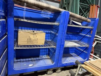 Commercial Plastic Rolling Utility Cart