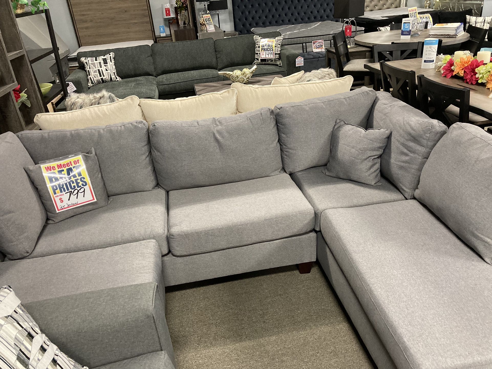 2Pc Sectional Sofa $699😱😍🩶