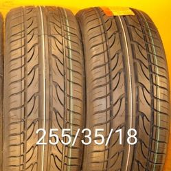 4 New Tires For Sale 255/35/18 We Service Motorcycle Tires