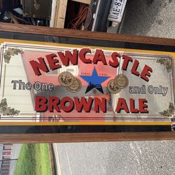 64”x32” NewCastle Brown Ale Beer Mirror 