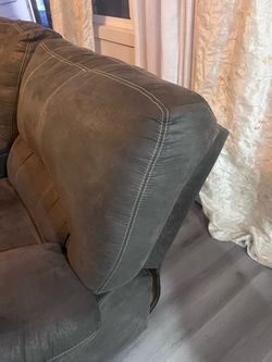 2 pieces sofa set. Microfiber material. Both Reclining with Center Console