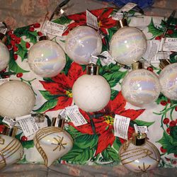 Vintage Glass Ornaments String Lights, Christmas