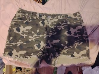 AG Denim Camo Shorts