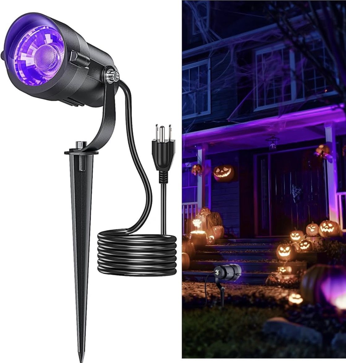 Halloween Black Light Spotlight Outdoor 12W IP65 Waterproof LED Spot Lights