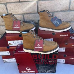 WOLVERINE SOFT TOE BOOTS SIZE 9 9.5 10 10.5