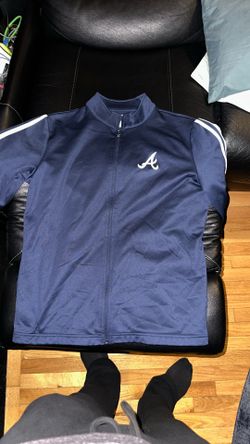 Braves Base Ball Jacket Navy Blue White 