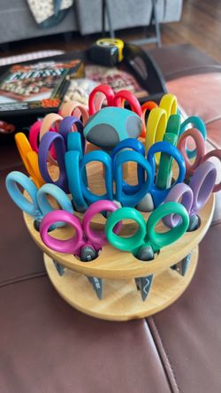Moving sale-  rotating craft-scissors caddy set