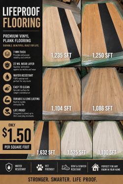 💥💥LIFEPROOF FLOORING-7Mm -22mil 💥💥