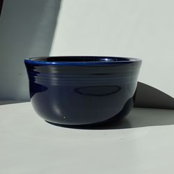 Vintage cobalt blue cereal serving soup bowl plate dish