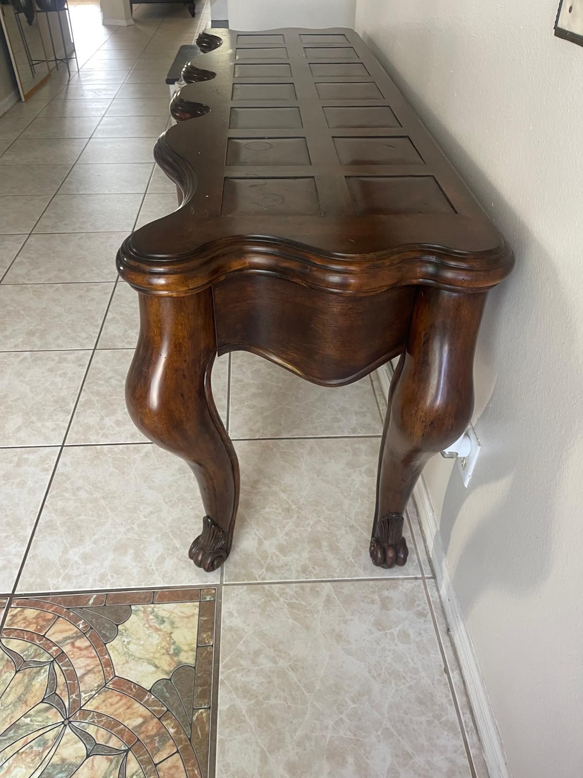 Console Wood Table
