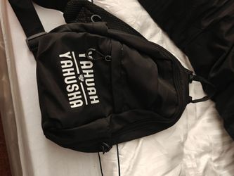 Yahuah Yahusha Black Sling Crossbody Bag