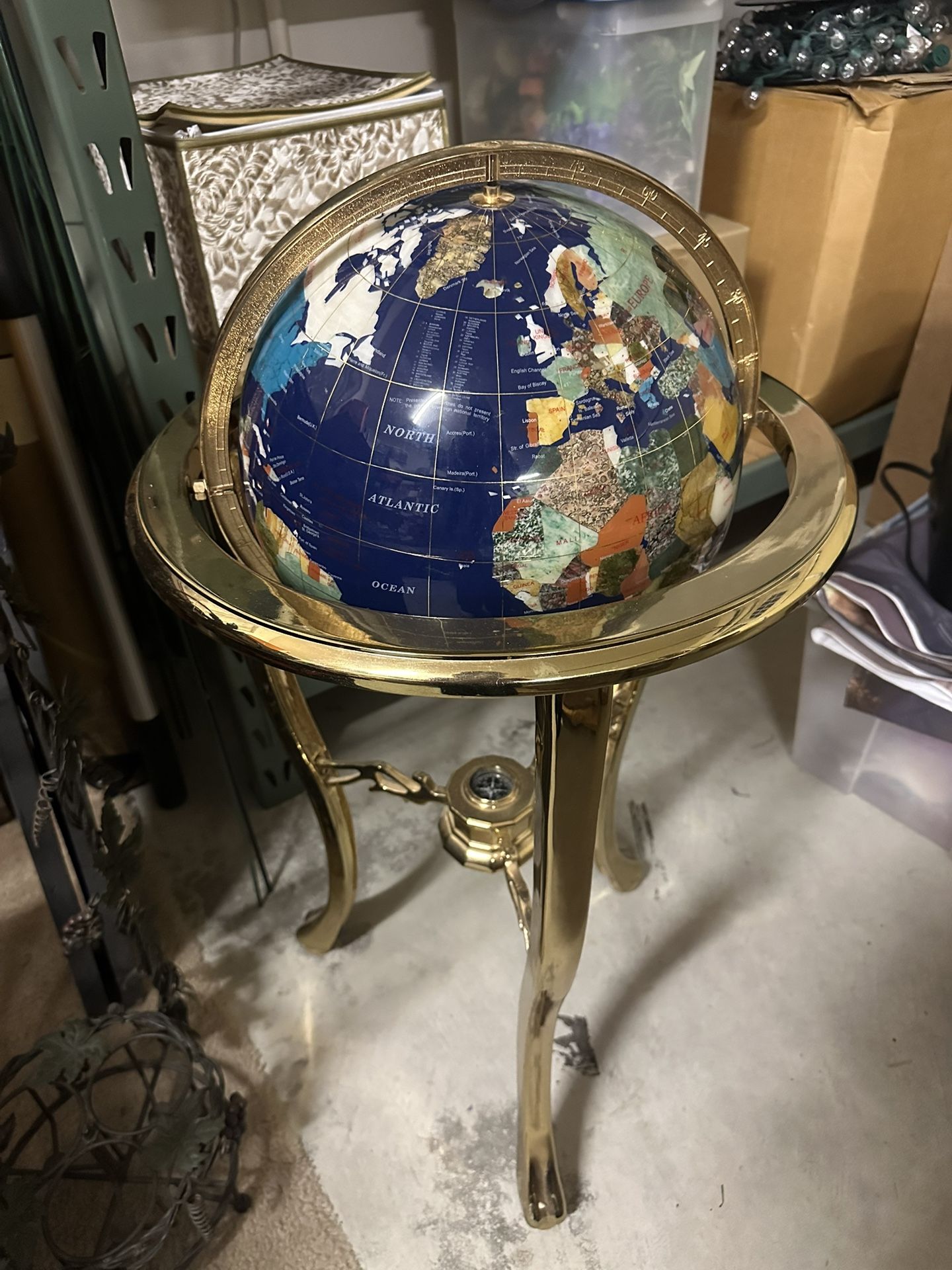 Alexander Kalifano Tall Floor Globe