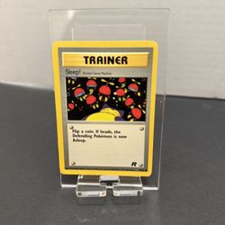 1995 Trainer Sleep Snorlax Art Team Rocket Base Set Pokemon Card
