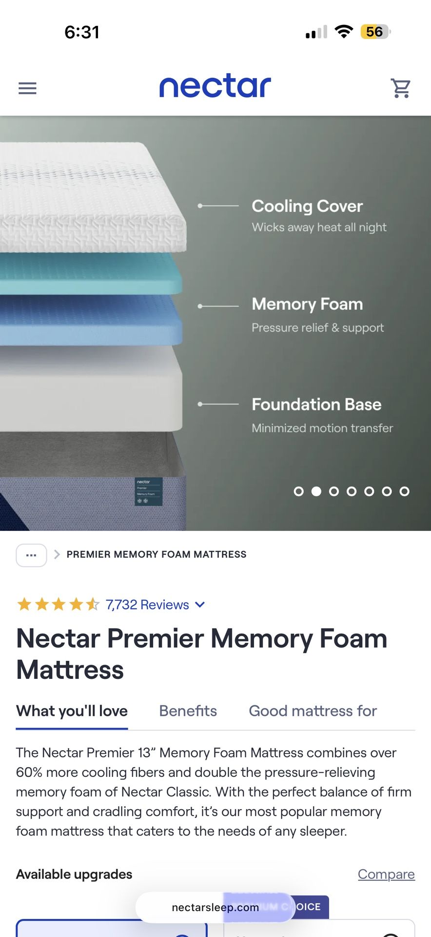 Queen Size Nectar Bed And Frame