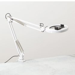 Black Canvas Lamp With Desk Clamp 