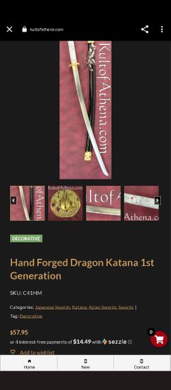 Hand Forged Dragon Katana First Edition 