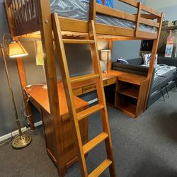 🔥Hot Sale 🔥Dutton Twin / Workstation Loft Bed ✳️ Price Reduced  👍FREE FINANCING AVAILABLE 👉 0️⃣ DOWN PAYMENT ❗NO CREDIT CHECK❗ 