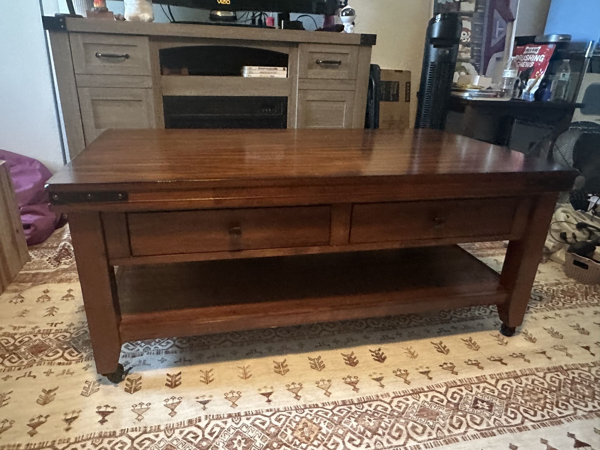 Coffee Table On Wheels