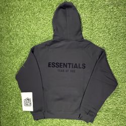 Essentials Black Hoodie – Clean + Authentic 