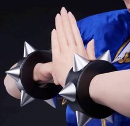 Street fighter Chun Li bracelet wrist cuffs