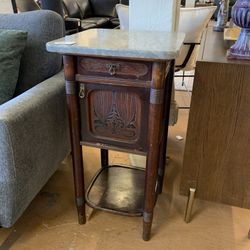 Viennese Stone Top Side Table