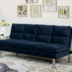 Brand New Navy Blue Futon Sofa Sleeper 