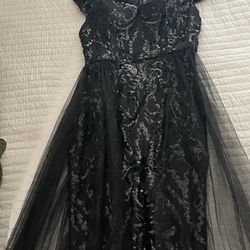 long sequin dress
