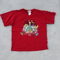 Mickey Mouse Y2K Christmas graphic tee size youth medium