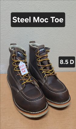 Duradero worl boots sz 8.5D STEEL MOC TOE