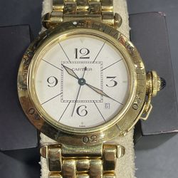 CARTIER Pasha Automatic Silver Dial Men's Watch