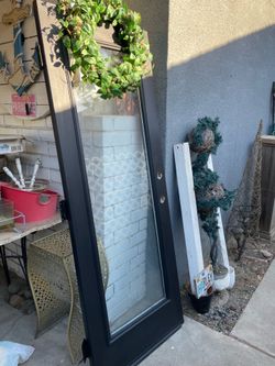 Glass door - 29.5 inches wide/  79 inches tall