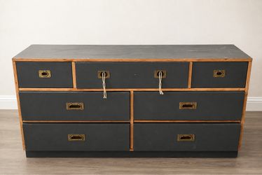 7-Drawer Dresser with Brass Handles