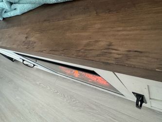 Barn-door Fireplace TV Stand Console