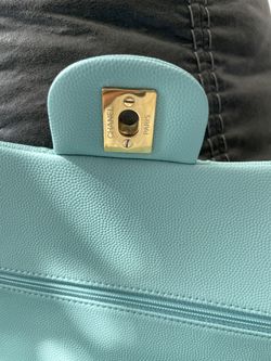 Tiffany Blue Chanel Classic Medium Flap Bag for Sale in Madison, AL -  OfferUp