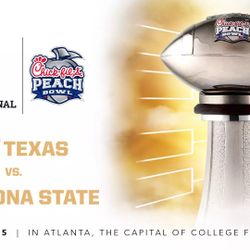 2 Peach Bowl Tickets 2nd Row 316 - ASU Vs Texas