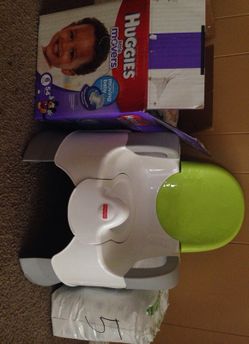 Dippers and potty training toilet