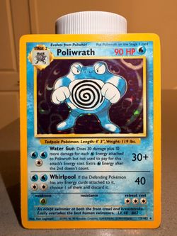 Poliwrath Base Set Holo 13/102 Pokemon TCG