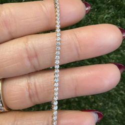 14k CZ Tennis Bracelet 