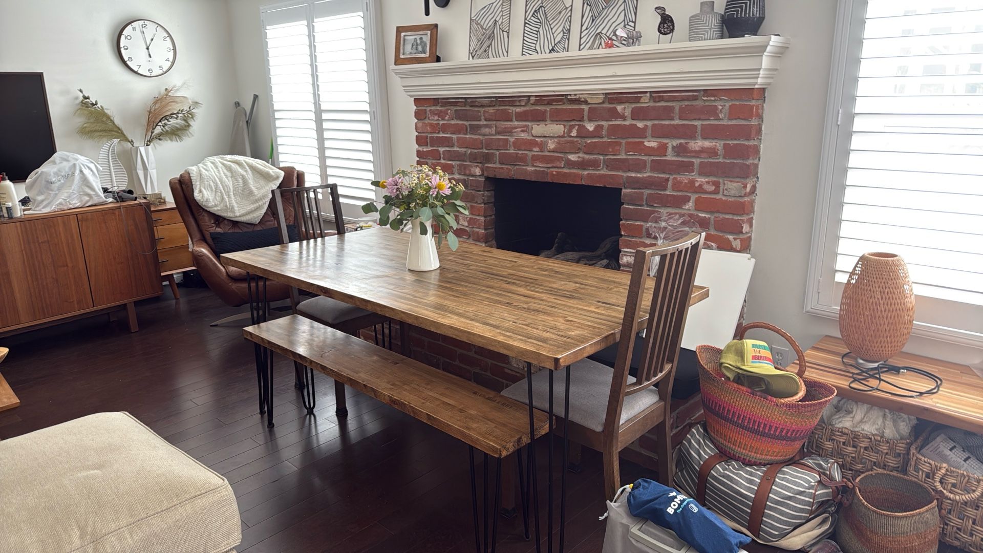 Custom-Made Butcher Block Dining Table