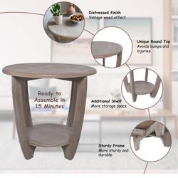 All New Rustic Farmhouse End Table