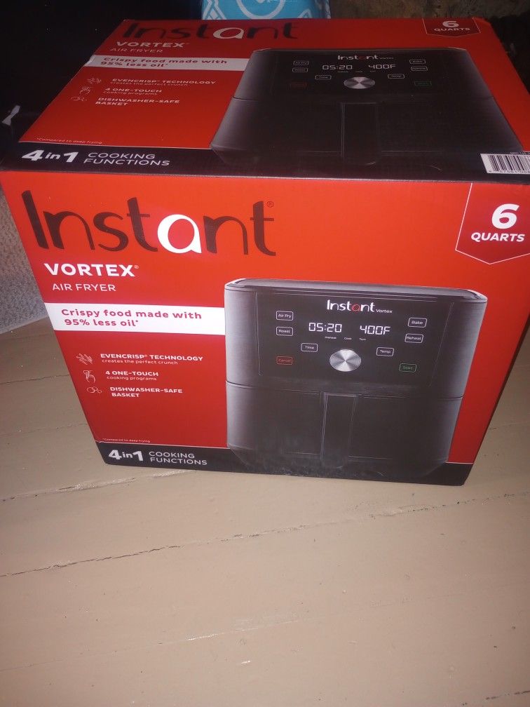 Instant Pot Vortex 6QT XL Air Fryer, 4-in-1