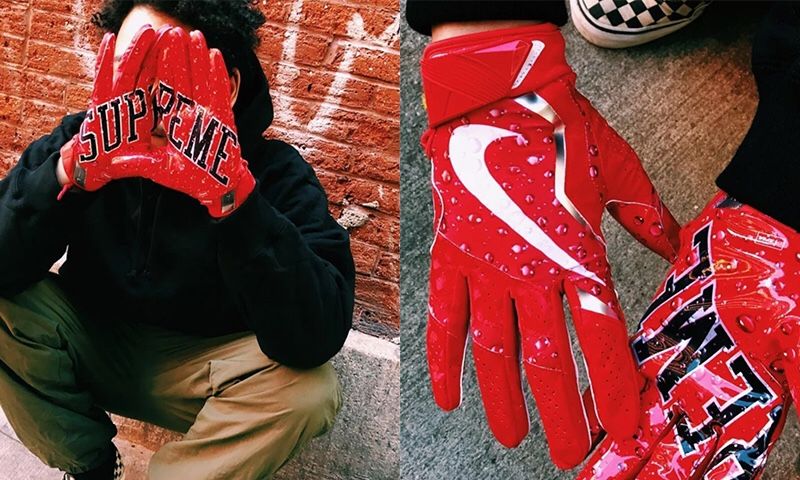 Supreme Nike Vapor Jet 4.0 Football Gloves