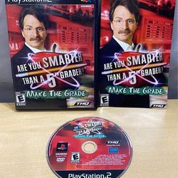 PS2 Sony PlayStation 2 Are You Smarter Than A 5th Grader? Make The Grade Video Game