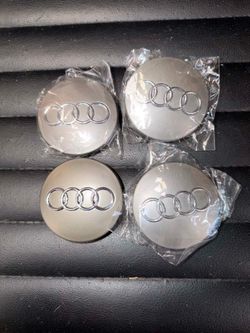 Audi hub caps 70mm silver