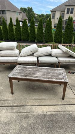 Outdoor teak furniture set