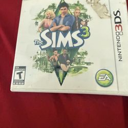The Sims three Nintendo 3DS