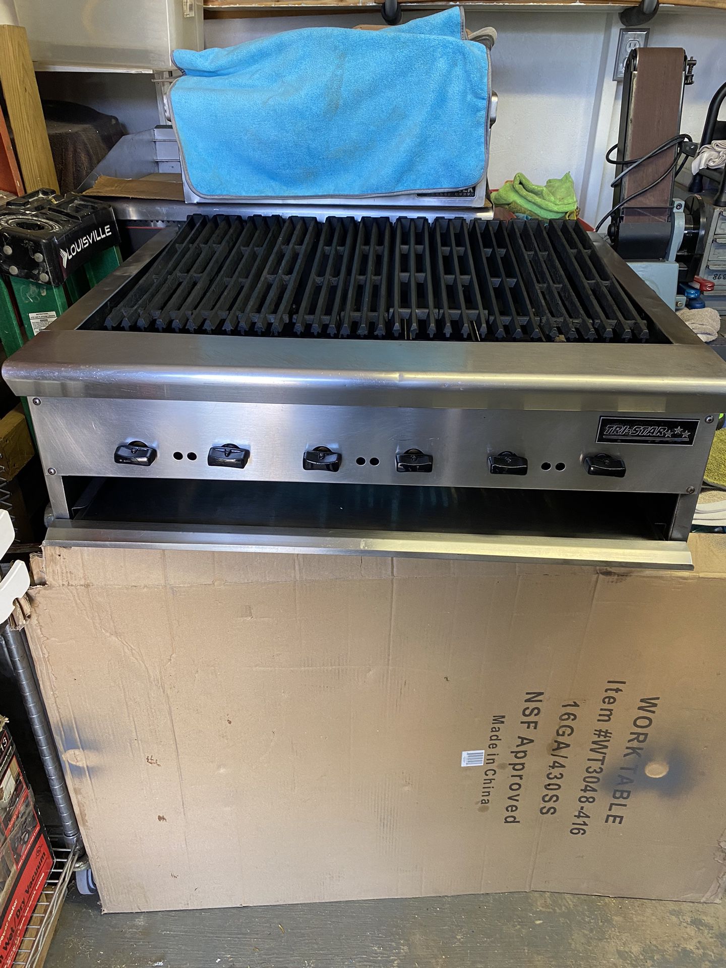3 Feet Commercial Grill can be converted to LP gas or make me an offer
