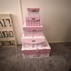 Stackable Boxes Blue An Pink